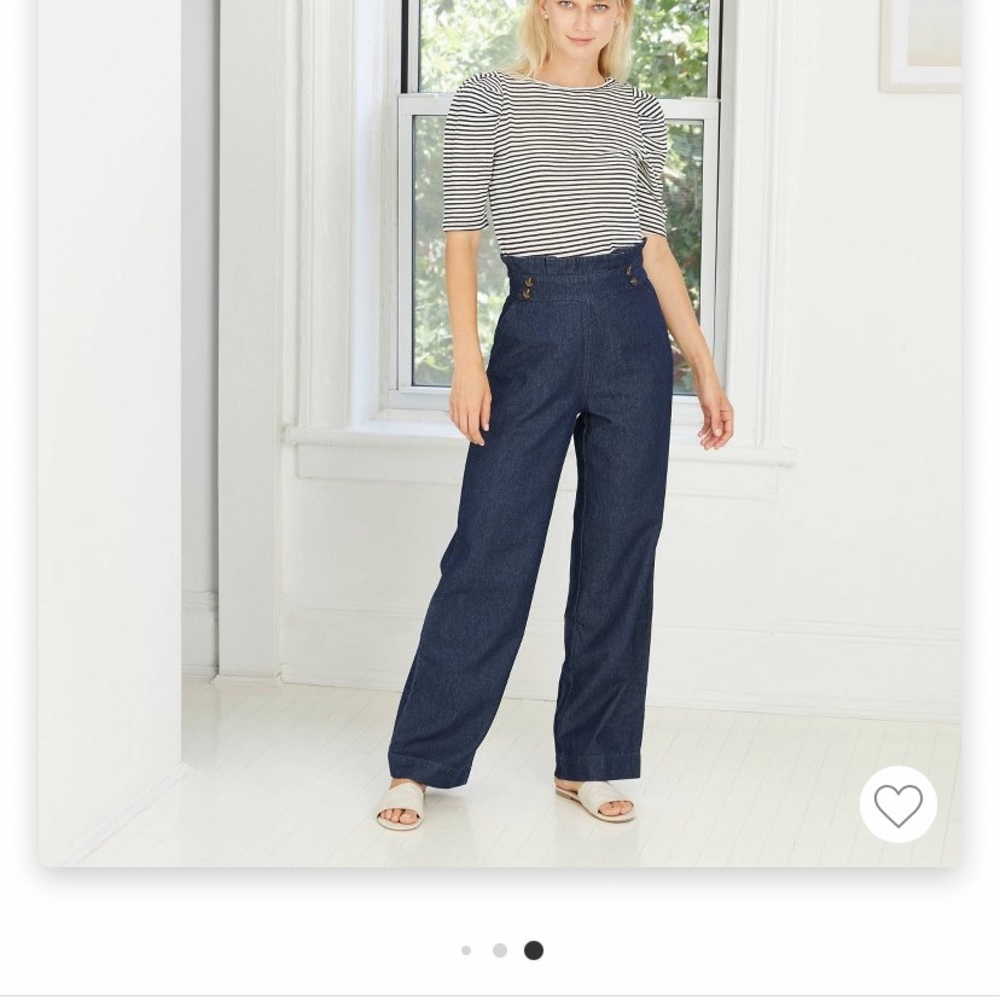 Women’s high rise wide leg pants